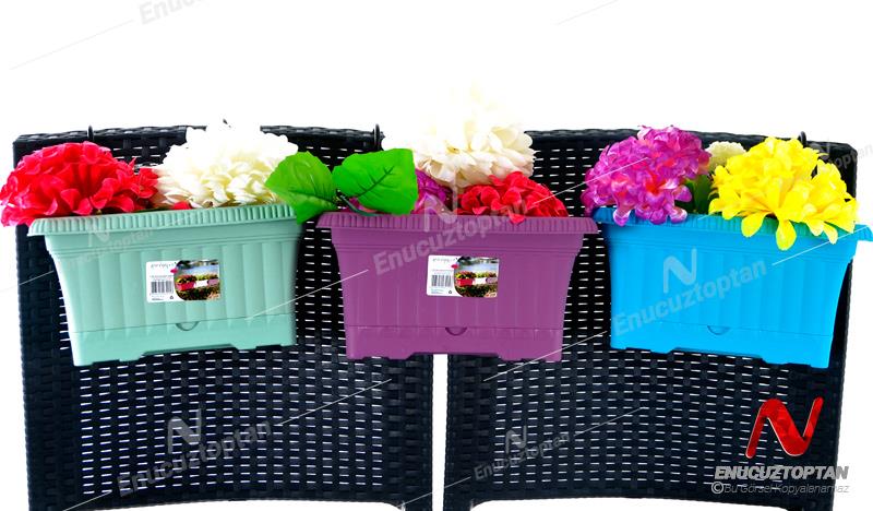 Serinova OB01IA Ova Askılı Balkon Saksı 3.5 Litre | ID2940