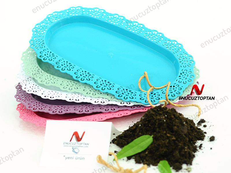 Serinova ODB1 Oval Dantel Balkon Saksısı 3.7 Litre | ID1339