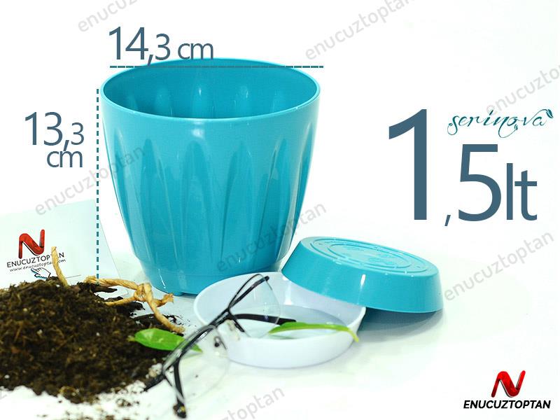 Serinova P002 Papatya Saksı 1.5 Litre | ID1353