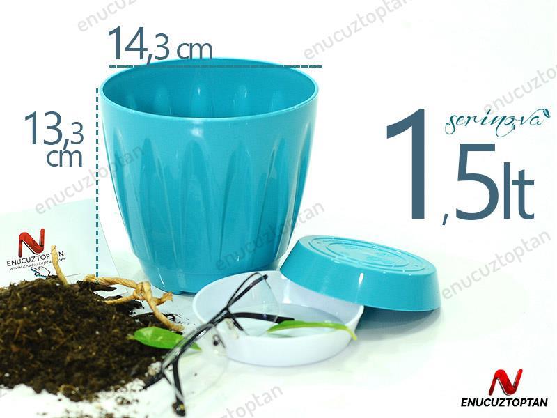Serinova P002 Papatya Saksı 1.5 Litre | ID1353