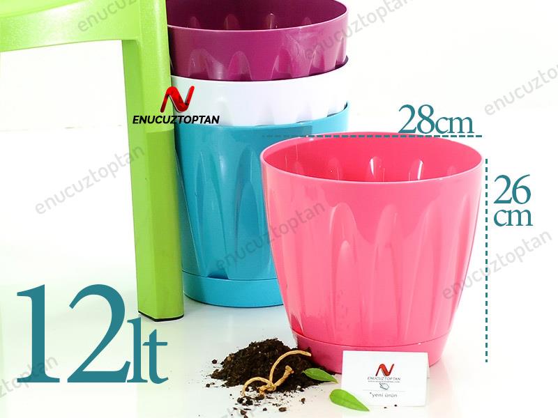Serinova P005 Papatya Saksı 12 Litre | ID1356