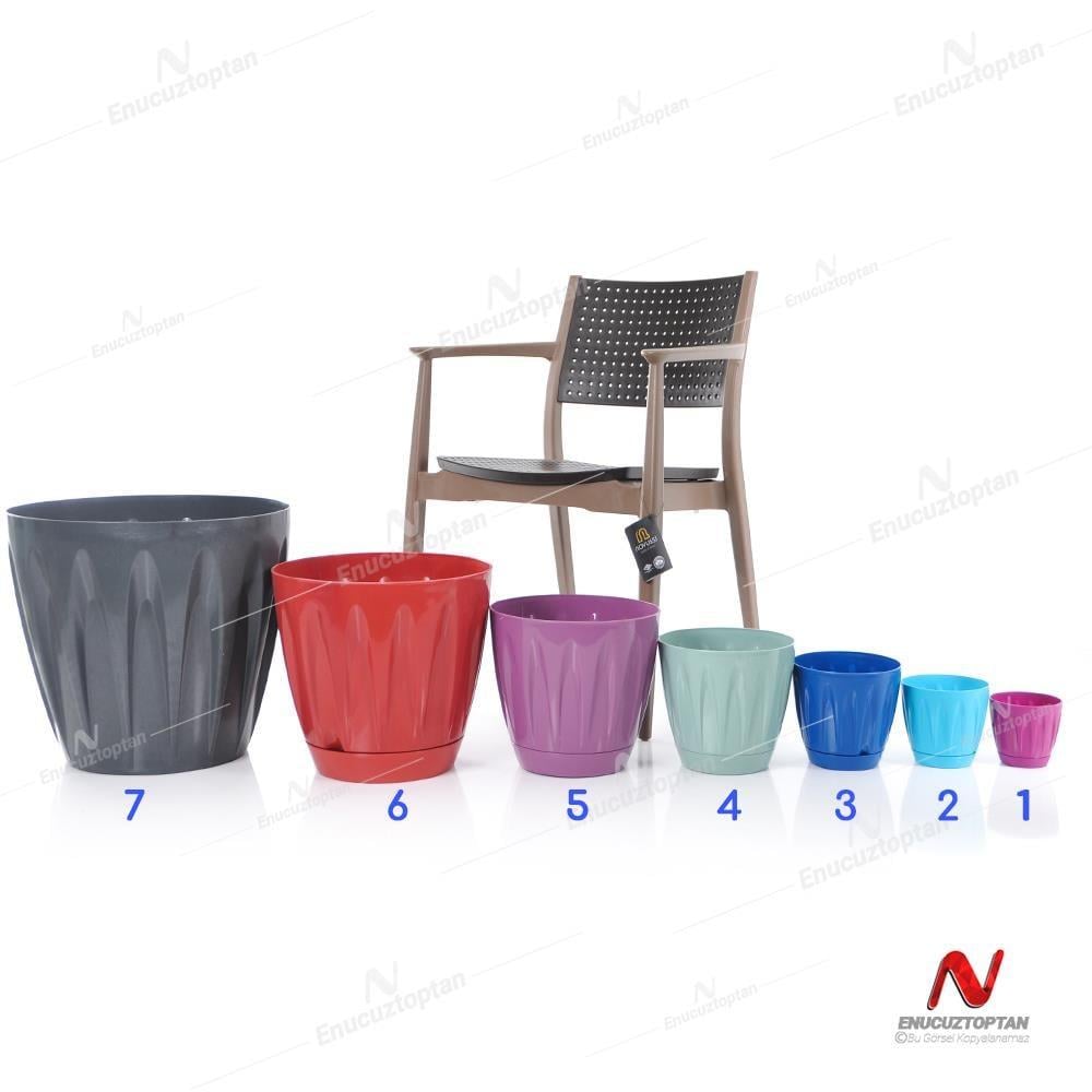 Serinova P005 Papatya Saksı 12 Litre | ID1356