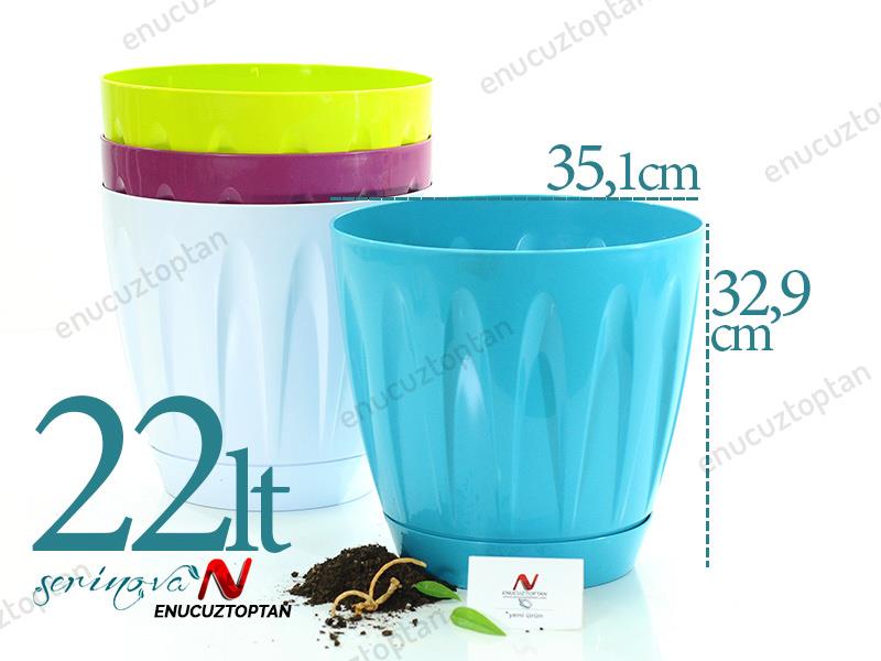 Serinova P006 Papatya Saksı 22 Litre | ID1357