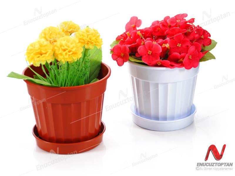 Serinova S204 Klasik Salon Çiçek ve Bitki Saksısı No:4 - 1.1 Litre | ID2871