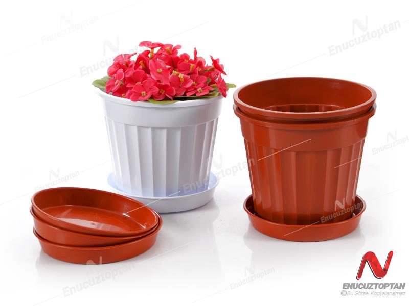 Serinova S205 Klasik Salon Çiçek ve Bitki Saksısı No:5 - 1.7 Litre | ID2872