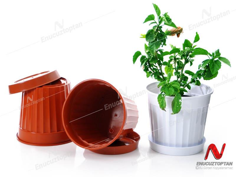 Serinova S207 Klasik Salon Çiçek ve Bitki Saksısı No:7 - 4 Litre | ID2874