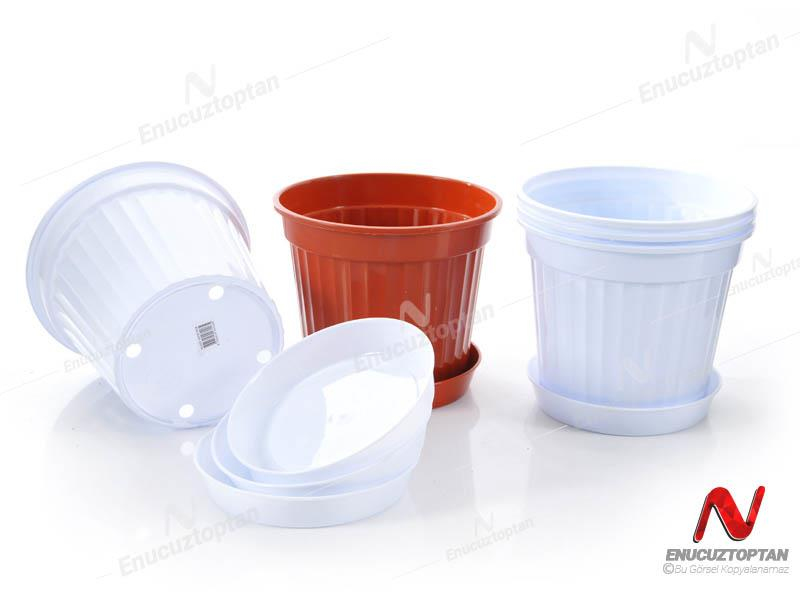 Serinova S208 Klasik Salon Çiçek ve Bitki Saksısı No:8 - 5.5 Litre | ID2875