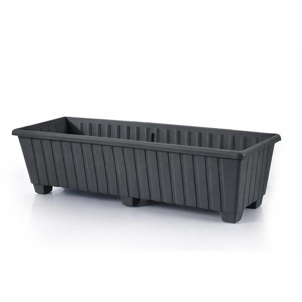 Serinova S230 Klasik Ayaklı Balkon Çiçek ve Bitki Saksısı 26 Litre | ID2877