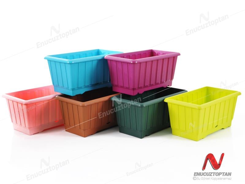 Serinova S231 Klasik Balkon Çiçek ve Bitki Saksısı No:1 - 4.3 Litre | ID2878