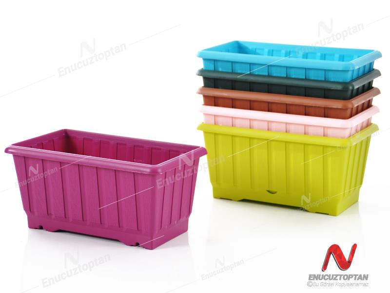 Serinova S231 Klasik Balkon Çiçek ve Bitki Saksısı No:1 - 4.3 Litre | ID2878