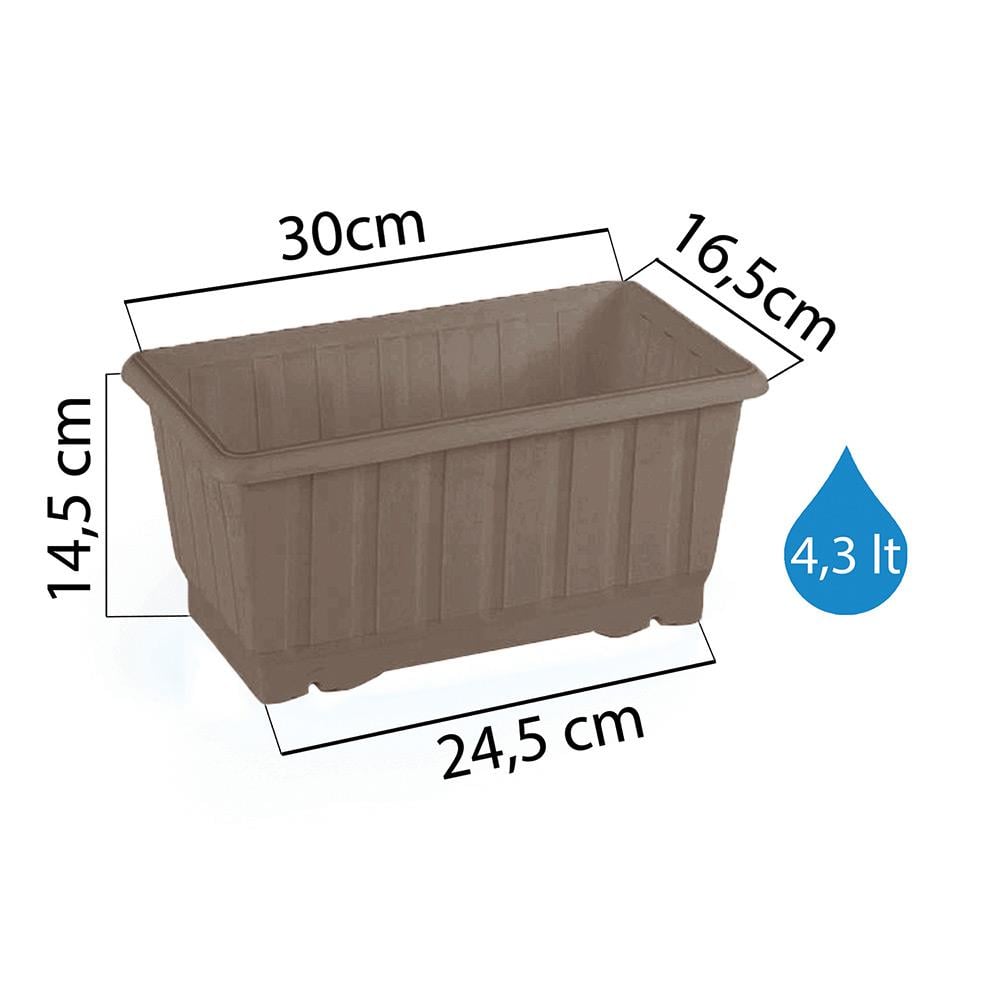 Serinova S231IA Klasik Askılı Balkon Saksı 4.3 Litre | ID2949