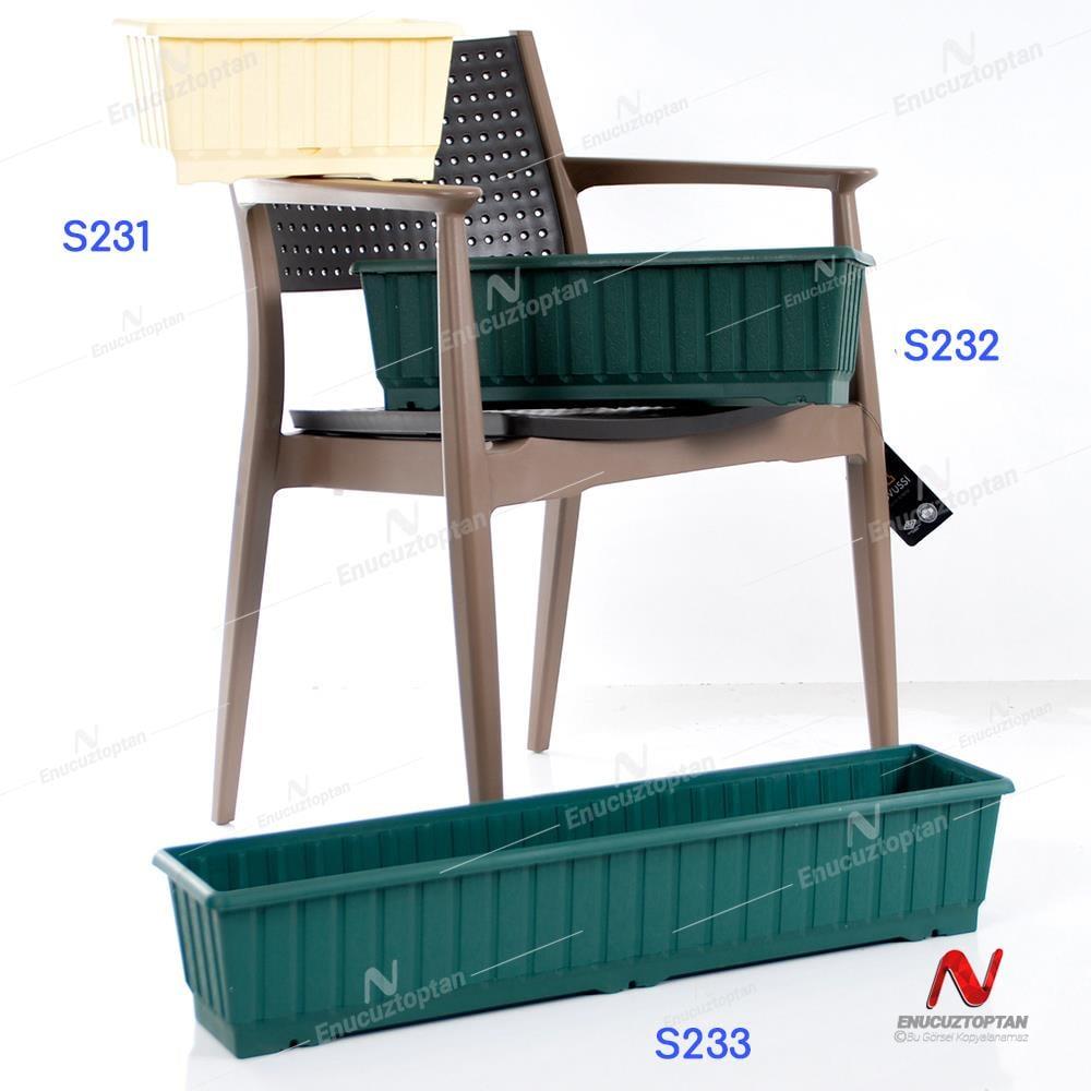 Serinova S231IA Klasik Askılı Balkon Saksı 4.3 Litre | ID2949