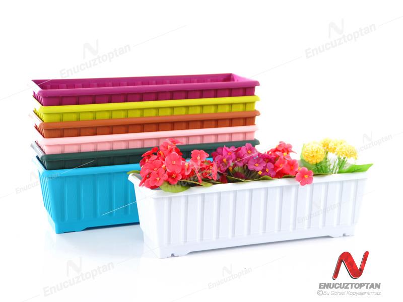 Serinova S232 Klasik Balkon Çiçek ve Bitki Saksısı No:2 - 7.4 Litre | ID2879