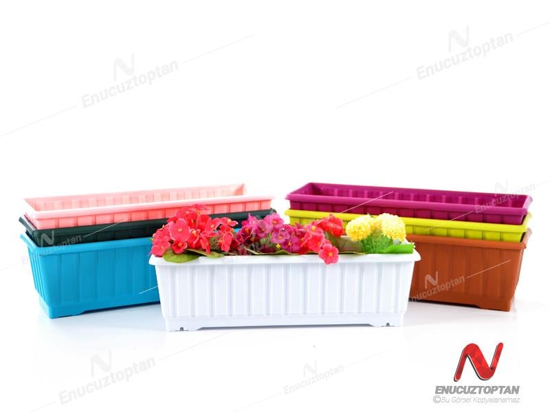 Serinova S232 Klasik Balkon Çiçek ve Bitki Saksısı No:2 - 7.4 Litre | ID2879