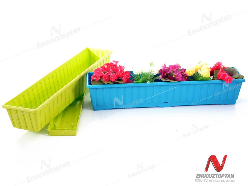 Serinova S233 Klasik Balkon Çiçek ve Bitki Saksısı No:3 - 11.5 Litre | ID2880