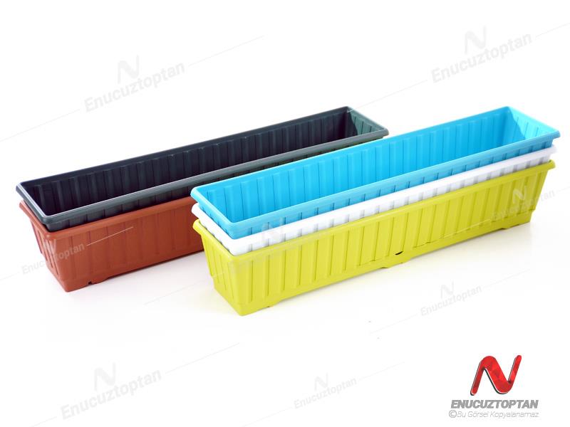 Serinova S233 Klasik Balkon Çiçek ve Bitki Saksısı No:3 - 11.5 Litre | ID2880