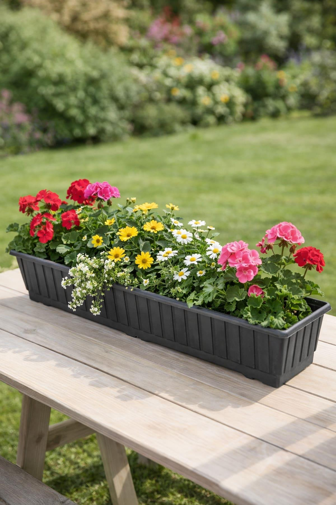 Serinova S233 Klasik Balkon Çiçek ve Bitki Saksısı No:3 - 11.5 Litre | ID2880