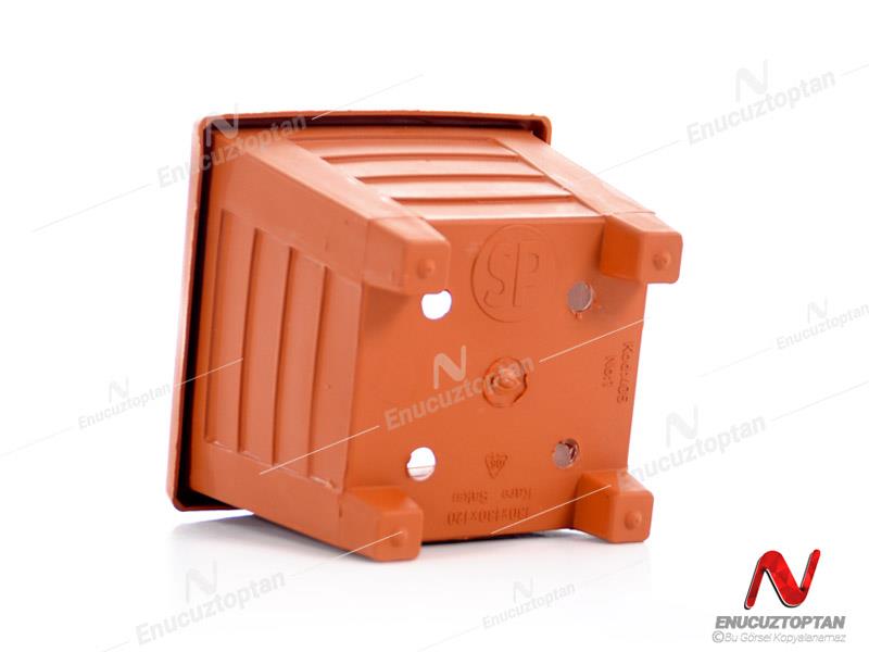 Serinova S410 Kare Bitki Çiçek Saksısı Cam Balkon İç ve Dış Mekan No:2 2Litre | ID4747