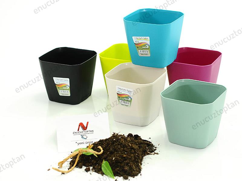 Serinova SF01 Safir Kare Saksı 0.8 Litre | ID1358