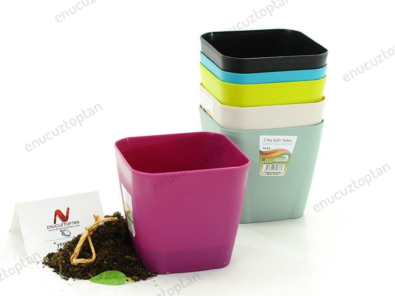 Serinova SF02 Safir Kare Saksı 1.8 Litre | ID1359