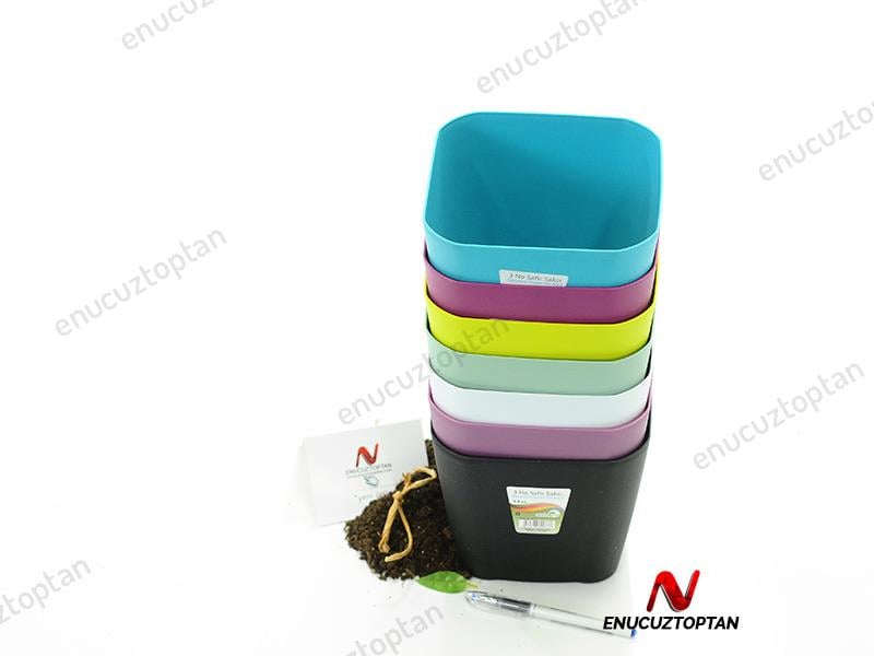 Serinova SF03 Safir Kare Saksı 3.4 Litre | ID1360