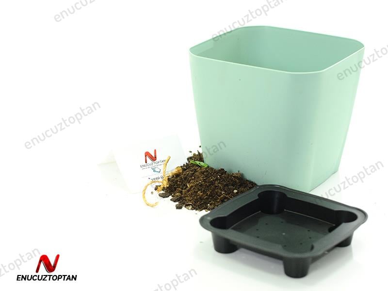 Serinova SF04 Safir Kare Saksı 5.6 Litre | ID1361