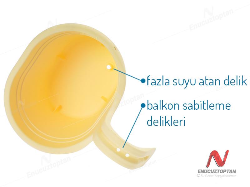 Serinova TOM1 Tombik Balkon Saksı No:1 - 3 Litre | ID2860