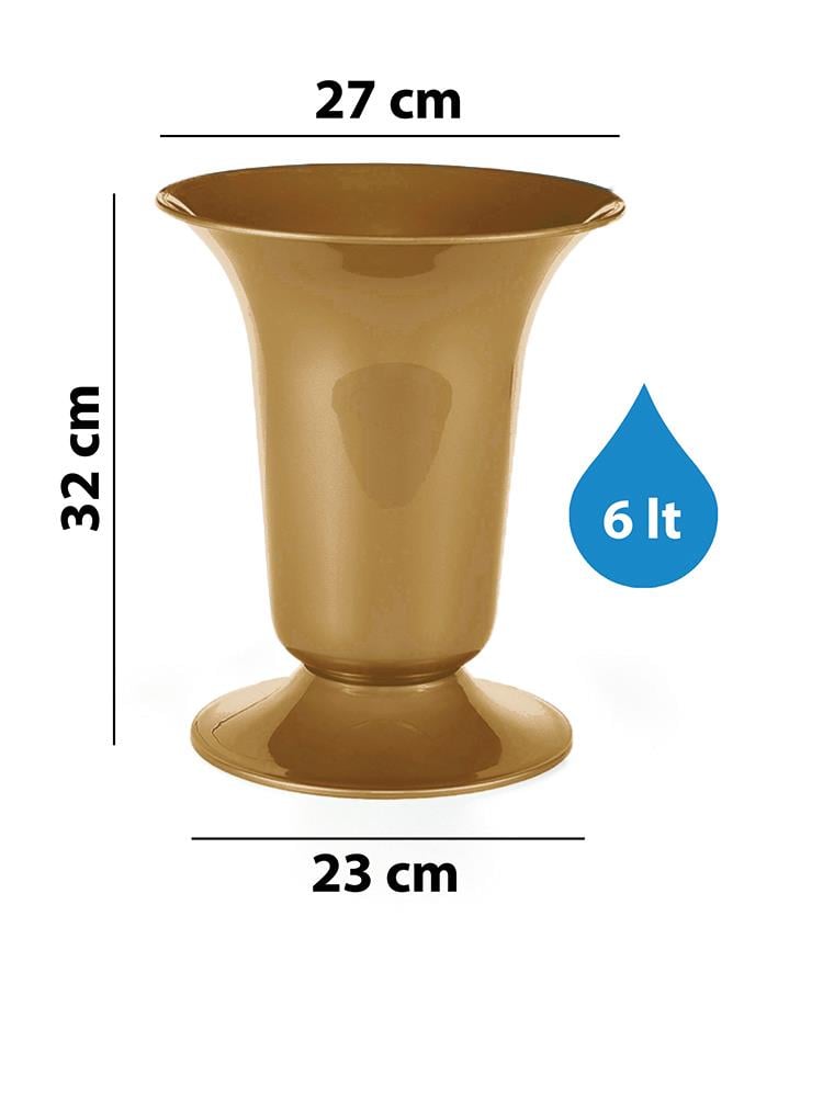 Serinova V001 Kesme Çiçek ve Bitki Vazosu No:1 - 9 Litre | ID2881