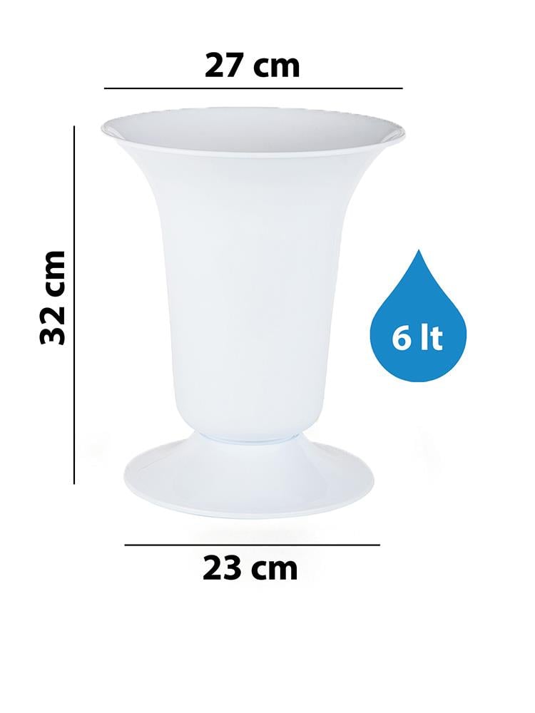 Serinova V001 Kesme Çiçek ve Bitki Vazosu No:1 - 9 Litre | ID2881