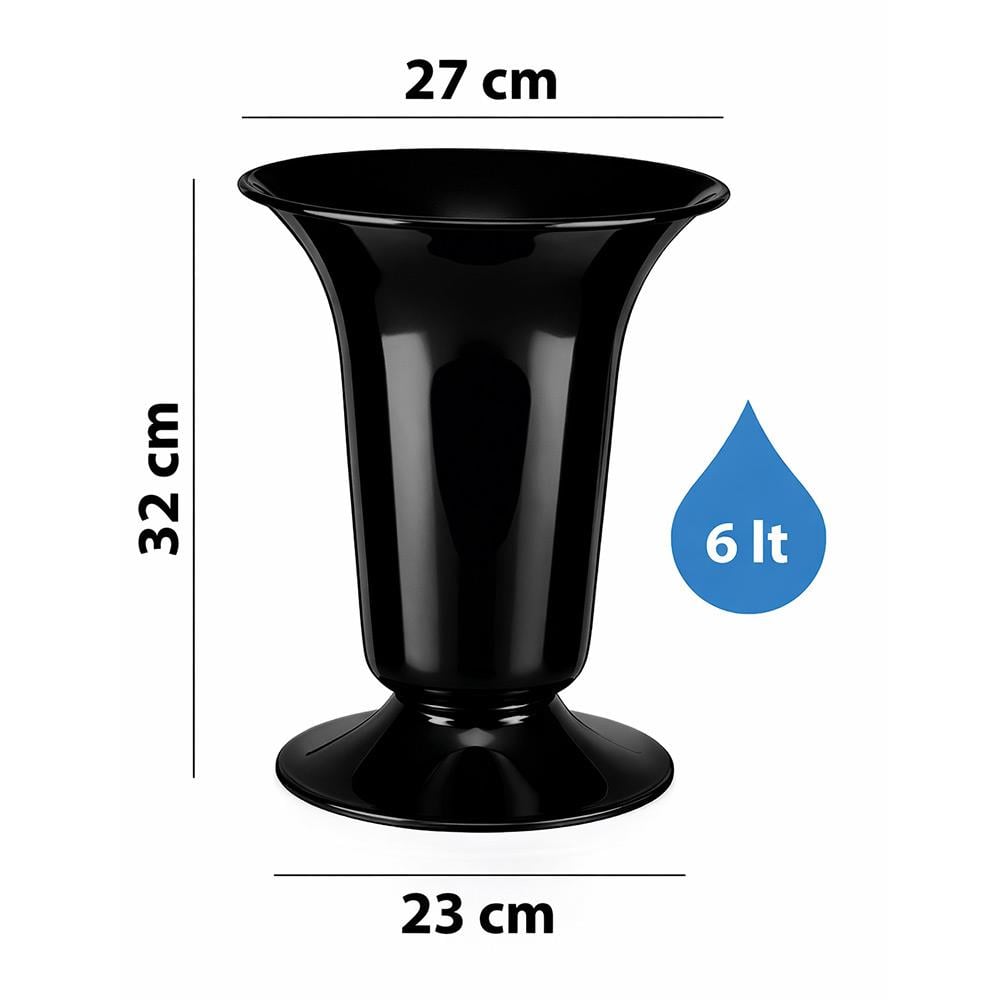 Serinova V001 Kesme Çiçek ve Bitki Vazosu No:1 - 9 Litre | ID2881