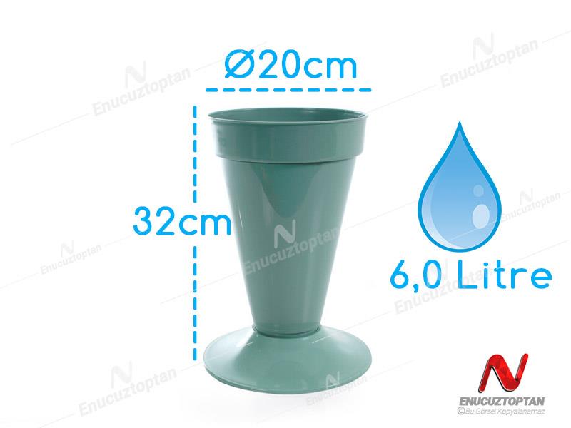 Serinova V003 Kesme Çiçek Vazosu 6 Litre |  ID4761
