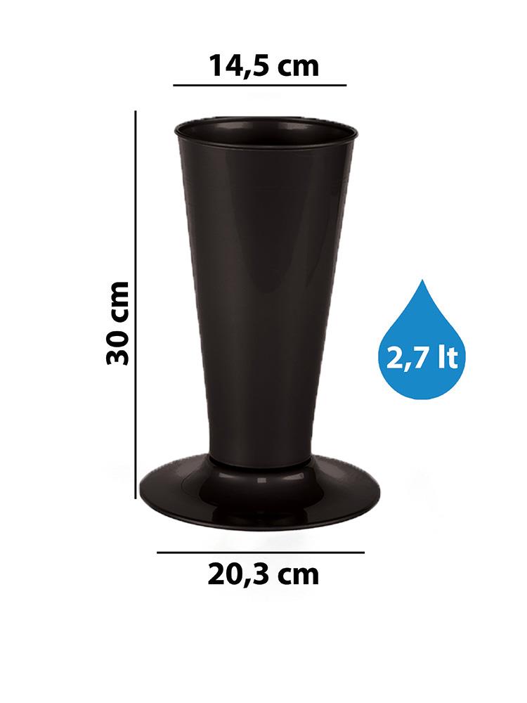 Serinova V004 Kesme Çiçek Vazosu 2.7 Litre | ID4762