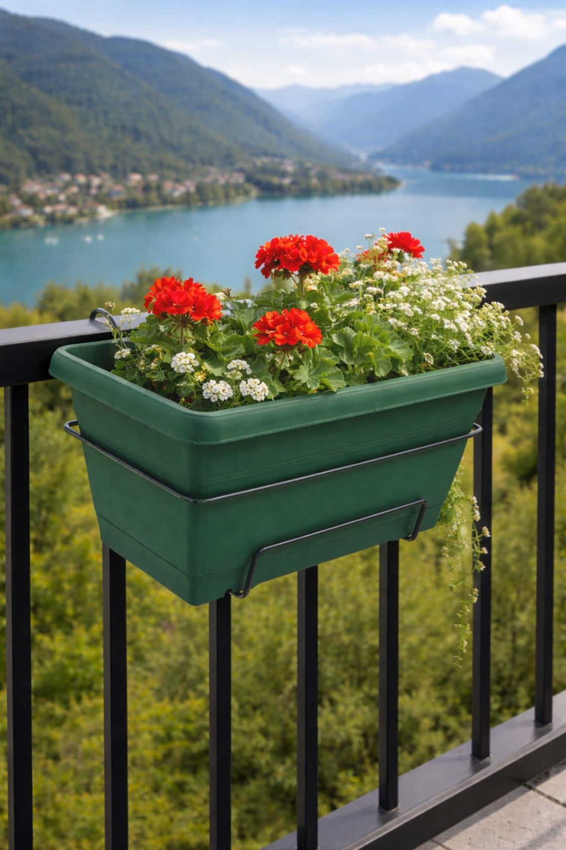 Serinova V610A Villa Balkon Askılı Saksı 6 Litre | ID1435