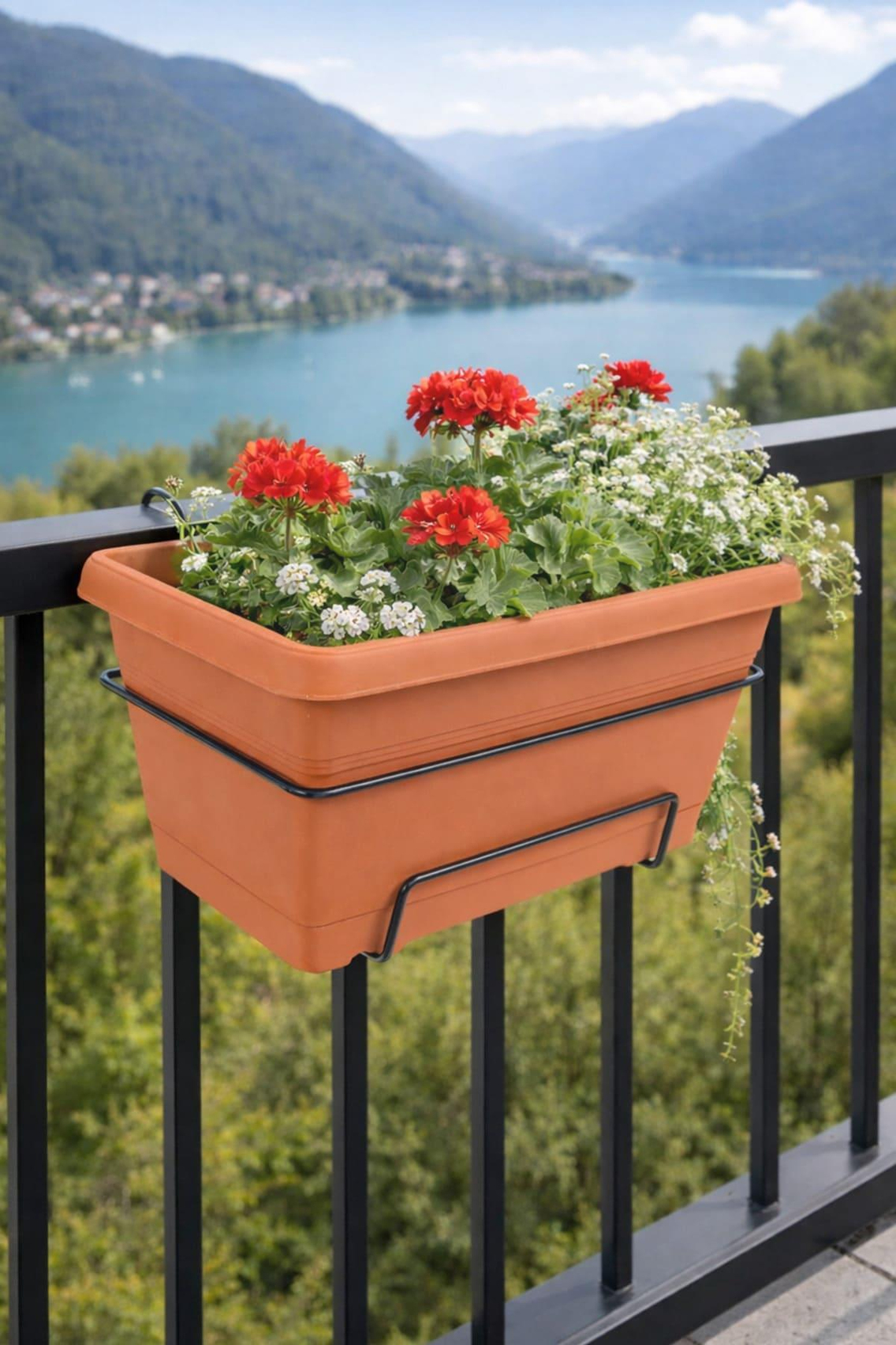 Serinova V610A Villa Balkon Askılı Saksı 6 Litre | ID1435