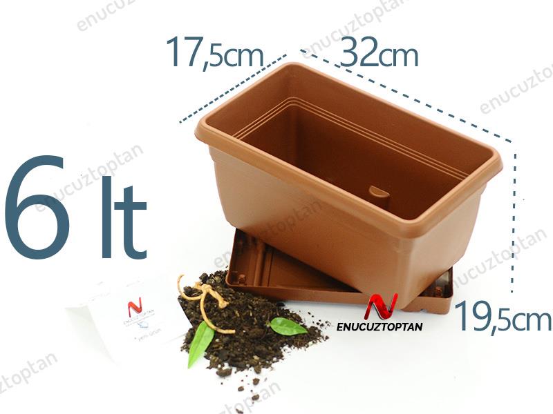 Serinova V610VA Villa Askılı Balkon Saksı 6 Litre | ID2946