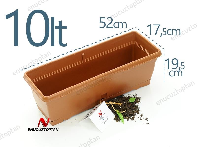 Serinova V620 Villa Balkon Saksı 10 Litre | ID1372