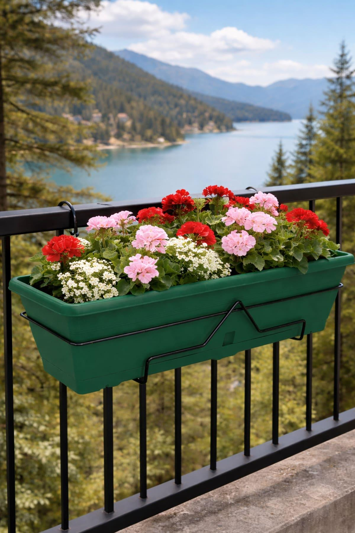 Serinova V630A Villa Balkon Askılı Saksı 14 Litre | ID1437