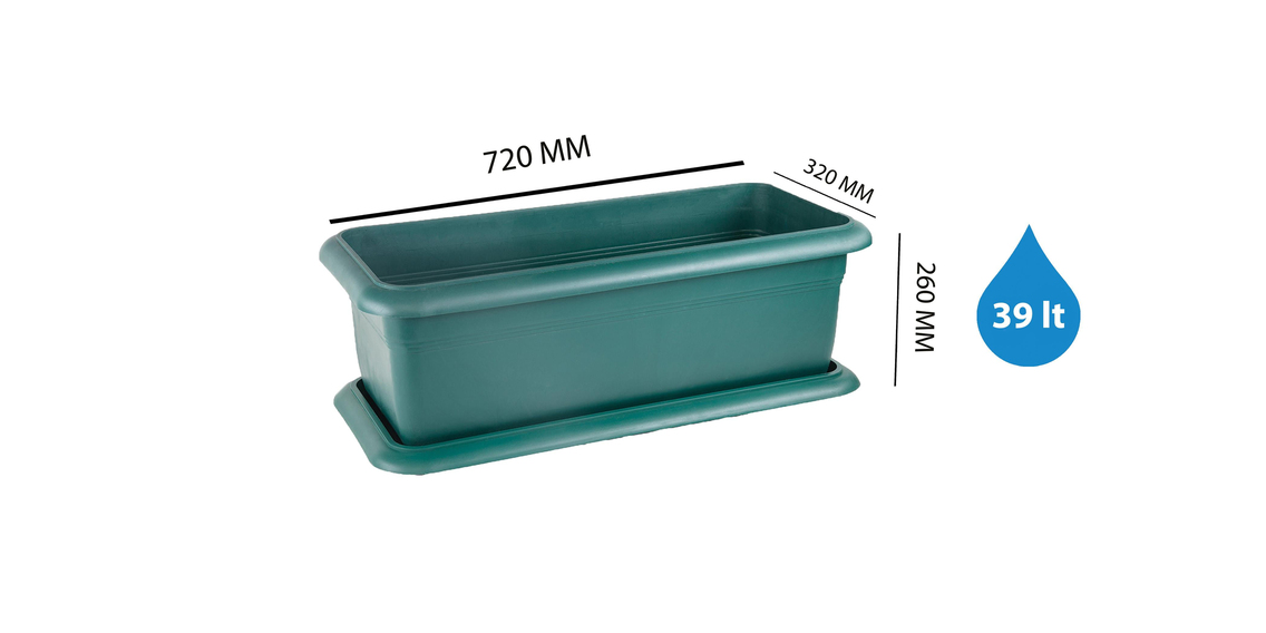 Serinova V691 Villa Bahçe Dış Mekan Saksı 39 Litre | ID1425