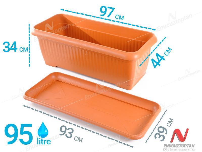 Serinova V693 Villa Bahçe Dış Mekan Saksı 95 Litre | ID2892