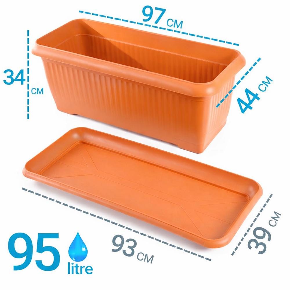 Serinova V693 Villa Bahçe Dış Mekan Saksı 95 Litre | ID2892