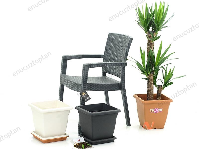 Serinova VK03 Villa Kare Dış Mekan Saksı No:3 - 17 Litre | ID1385