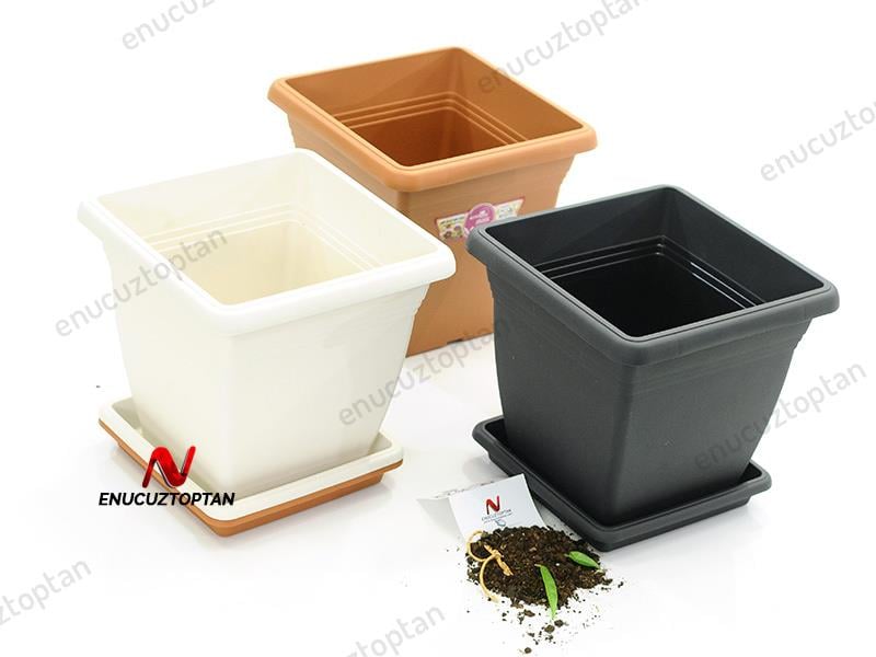 Serinova VK03 Villa Kare Dış Mekan Saksı No:3 - 17 Litre | ID1385