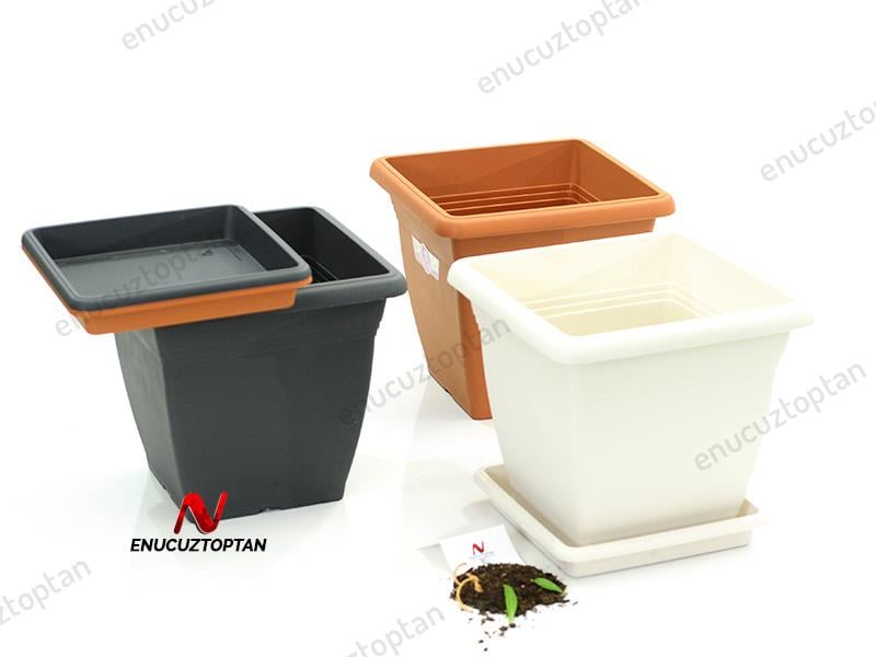Serinova VK04 Villa Kare Dış Mekan Saksı No:4 - 32 Litre | ID1386