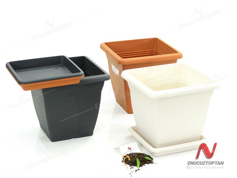 Serinova VK05 Villa Kare Dış Mekan Saksı No:5 - 64 Litre | ID2675