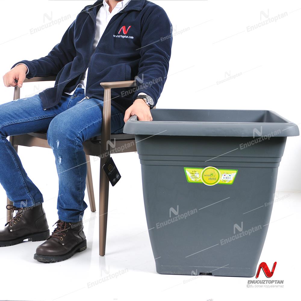 Serinova VK06 Villa Kare Dış Mekan Saksı No:6 - 110 Litre | ID2890
