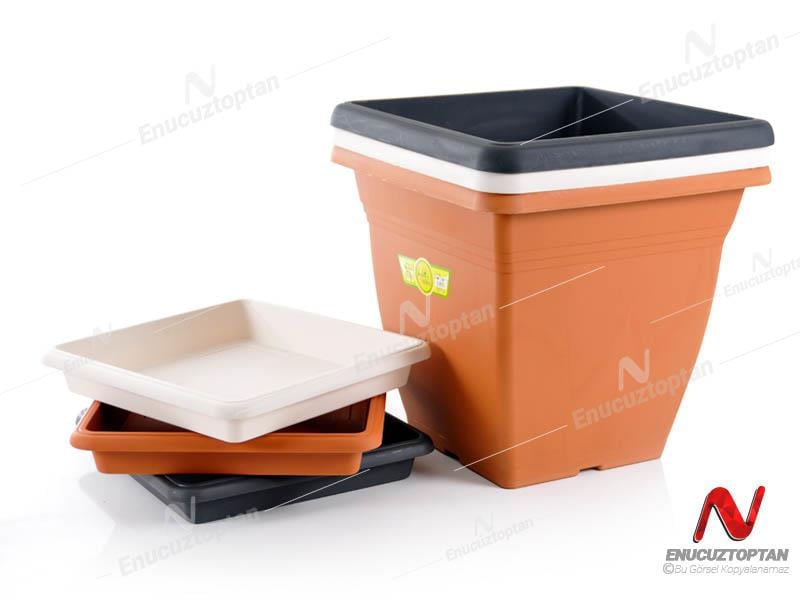 Serinova VK06 Villa Kare Dış Mekan Saksı No:6 - 110 Litre | ID2890