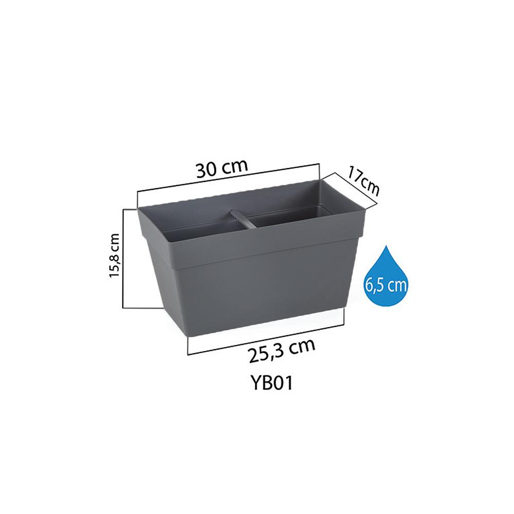 Serinova YB01A Askılı Yalı Balkon Saksı 6.5 Litre | ID5221