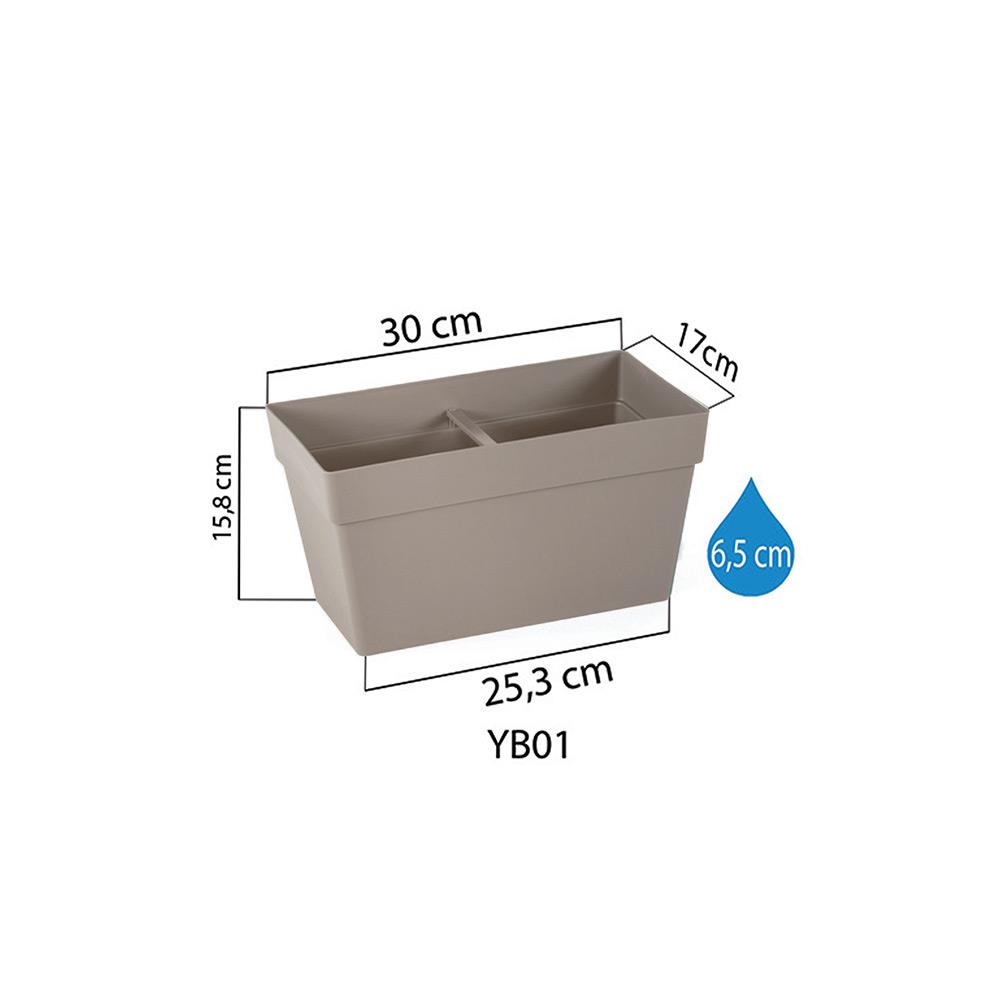 Serinova YB01A Askılı Yalı Balkon Saksı 6.5 Litre | ID5221