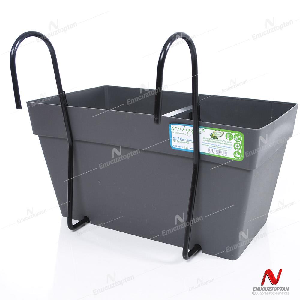 Serinova YB01VA Villa Askılı Yalı Balkon Saksı 6.5 Litre | ID5502 