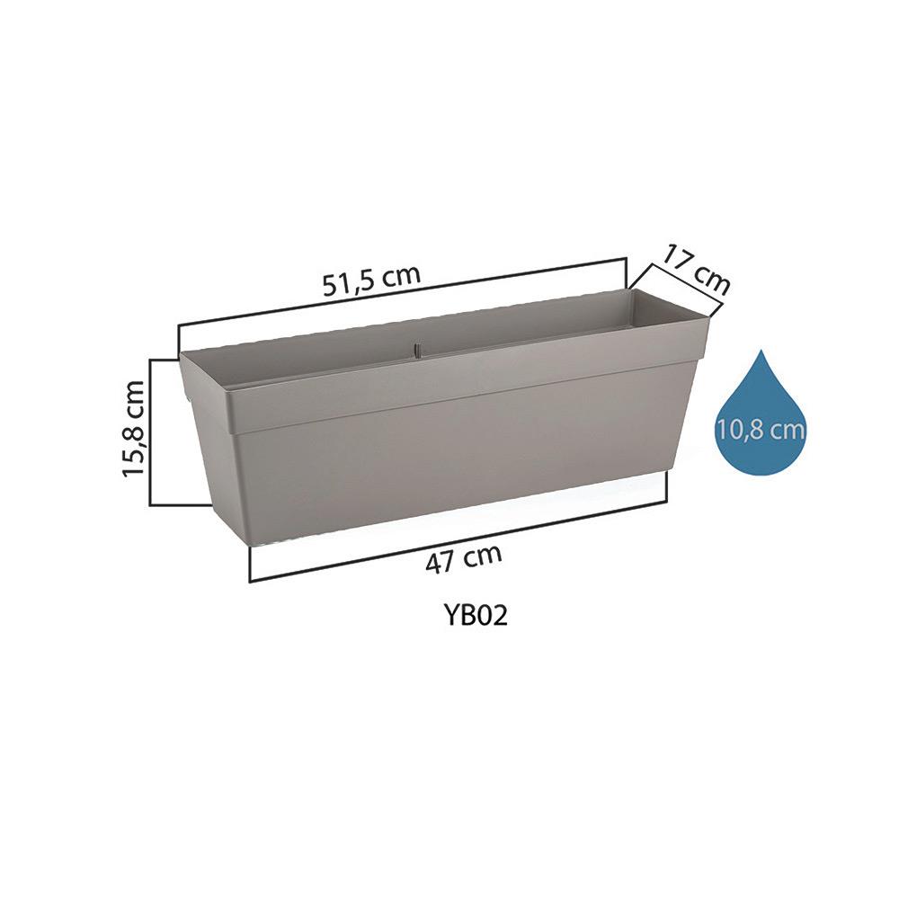 Serinova YB02VA Villa Askılı Yalı Balkon Saksı 10.8 Litre | ID5503